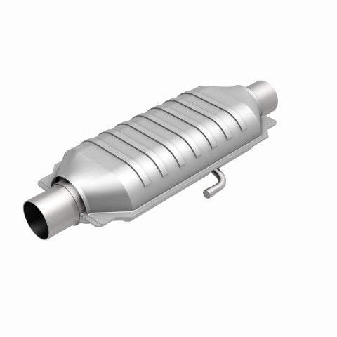 MagnaFlow universal catalytic converter 2.25 inch inlet/outlet stainless steel CARB compliant OBDII 95015