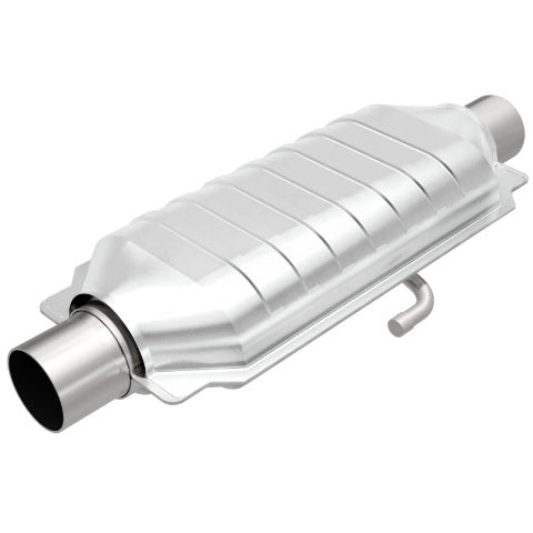 MagnaFlow universal catalytic converter 2.25 inch inlet/outlet stainless steel CARB compliant OBDII 95015
