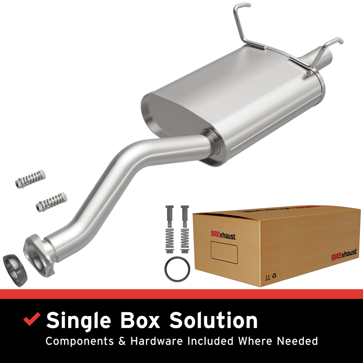 2002-2006 Acura RSX Direct-Fit Muffler Kit 108-0049 aluminized steel