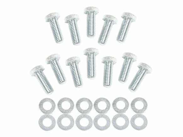 Mr. Gasket intake manifold bolt set hex head Chevy zinc aluminum 955G