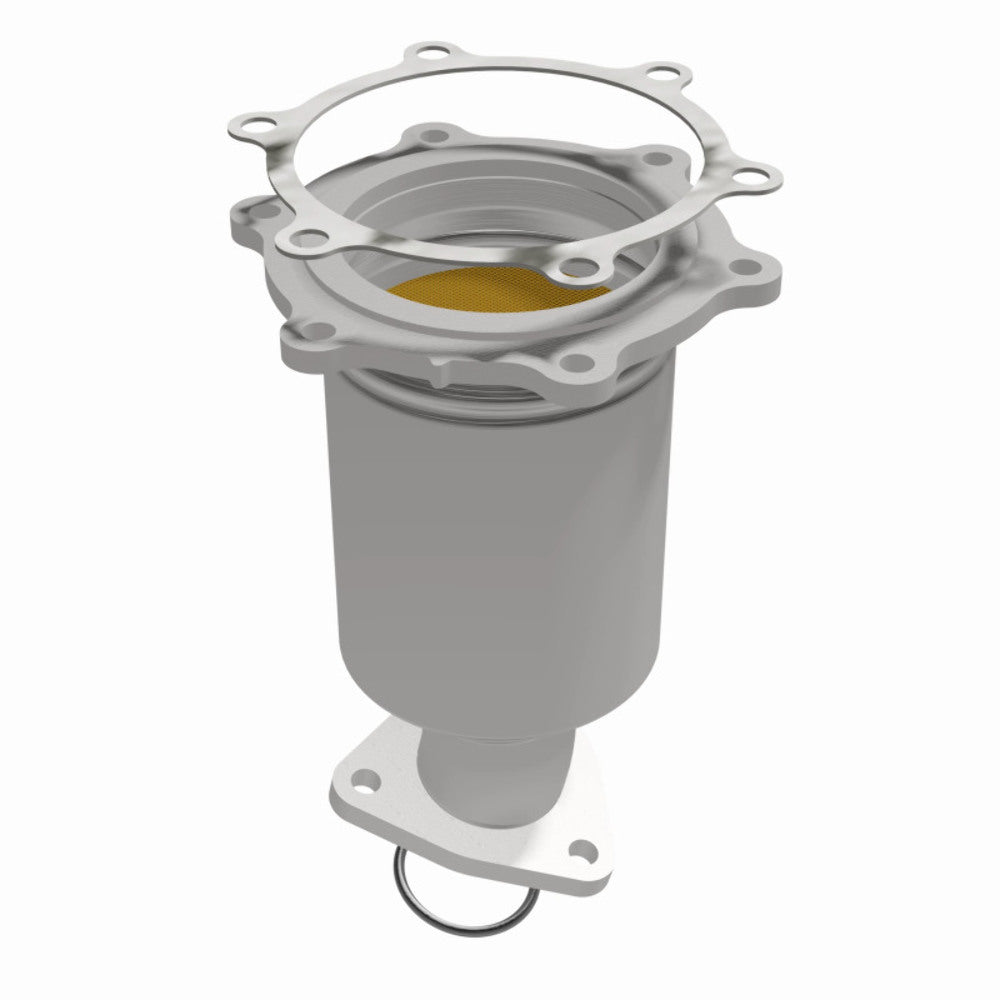 MagnaFlow direct-fit catalytic converter fits 1996-2000 Nissan Pathfinder and 1997-2000 INFINITI QX4, this and 1996-2000 Pathfinder passenger side Front passenger side stainless st