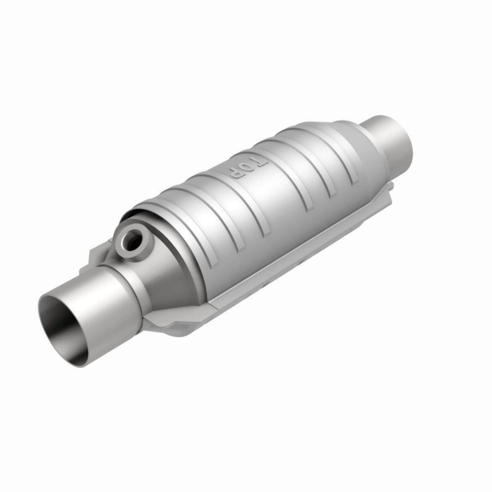 MagnaFlow universal catalytic converter 2.5 inch inlet/outlet stainless steel CARB compliant 418036