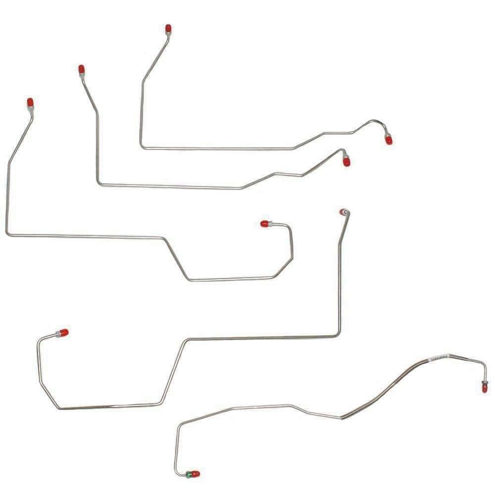 Front Brake Line Kit for 1996-1999 96-99 Buick LeSabre w/ Traction Control steel