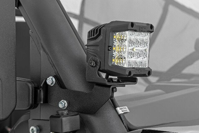 LED Light Kit; Cage Mount; 2" Black Pair; White DRL; CFMOTO UFORCE 1000 96104
