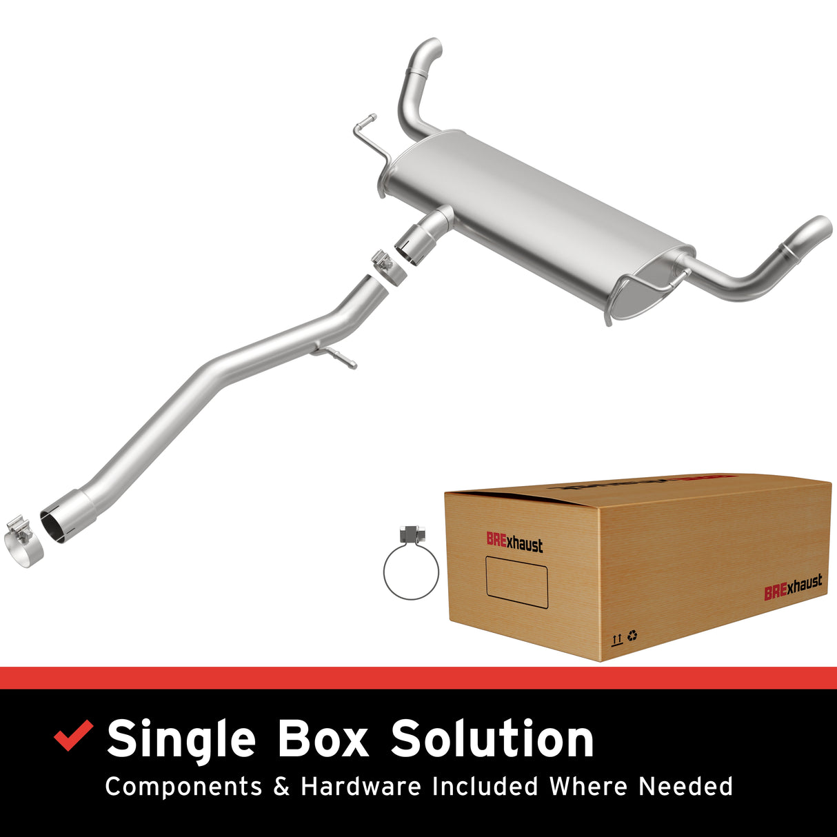 Fits 2012-2016 Cadillac SRX 3.6L Direct-Fit Replacement Exhaust System aluminized steel