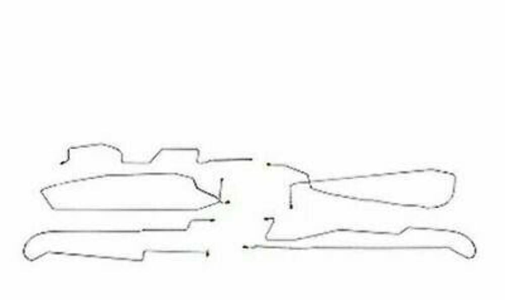 Intermediate Brake Line Kit for 2013 97-05 Buick Park Ave stainless steel