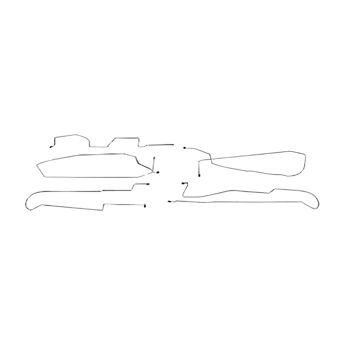 Intermediate Brake Line Kit for 2013 97-05 Buick Park Avenue steel