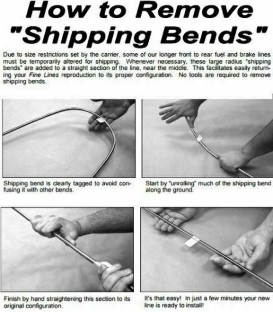 t 97-98 Buick Regal Front Brake Line Kit Stainless Steel Fine Lines