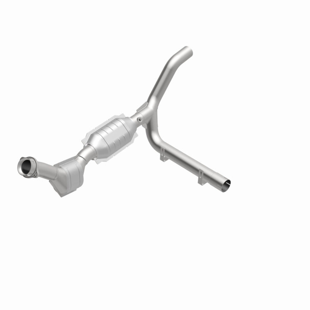 MagnaFlow direct-fit catalytic converter for 1997-1998 Ford F-150 4.2L passenger side stainless steel Federal EPA compliant OBDII 93429