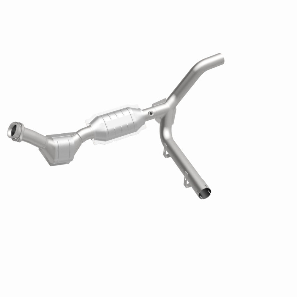 MagnaFlow direct-fit catalytic converter for 1997-1998 Ford F-150 4.2L passenger side stainless steel Federal EPA compliant OBDII 93429