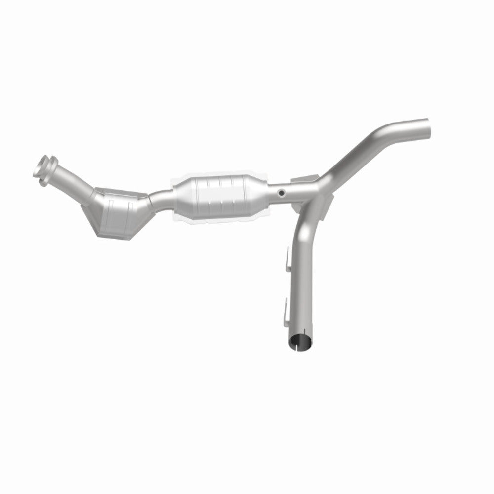 MagnaFlow direct-fit catalytic converter for 1997-1998 Ford F-150 4.2L passenger side stainless steel Federal EPA compliant OBDII 93429