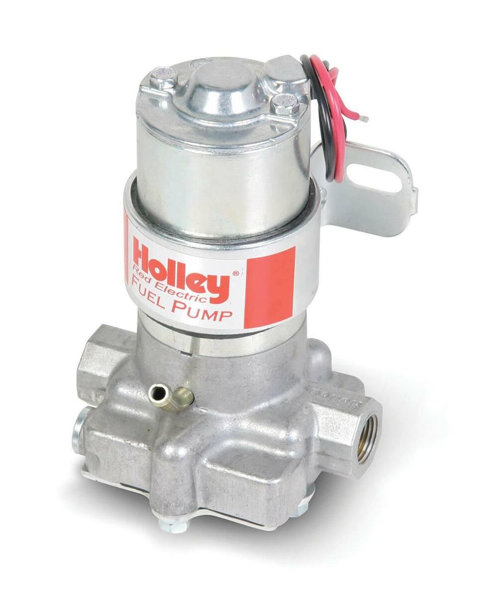 Holley 97 GPH RED® Electric Fuel Pump - 712-801-1 black polished aluminum
