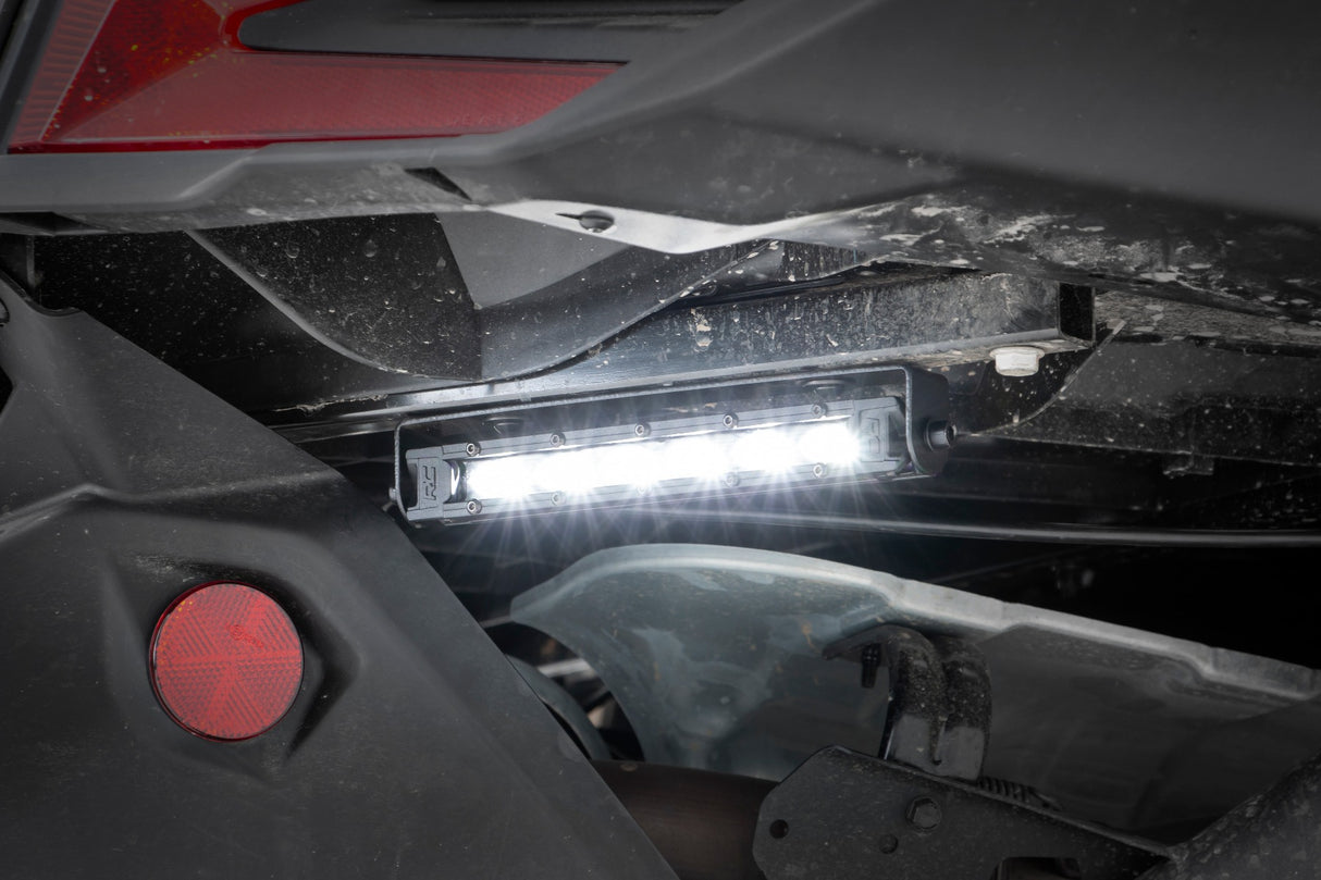 Fits Can-Am Maverick X3 LED Light Tail Light Mount 6" Black Slimline Pair 97026