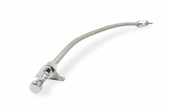 Mr. Gasket automatic transmission dipstick and tube braided stainless steel Chevy aluminum 9704G