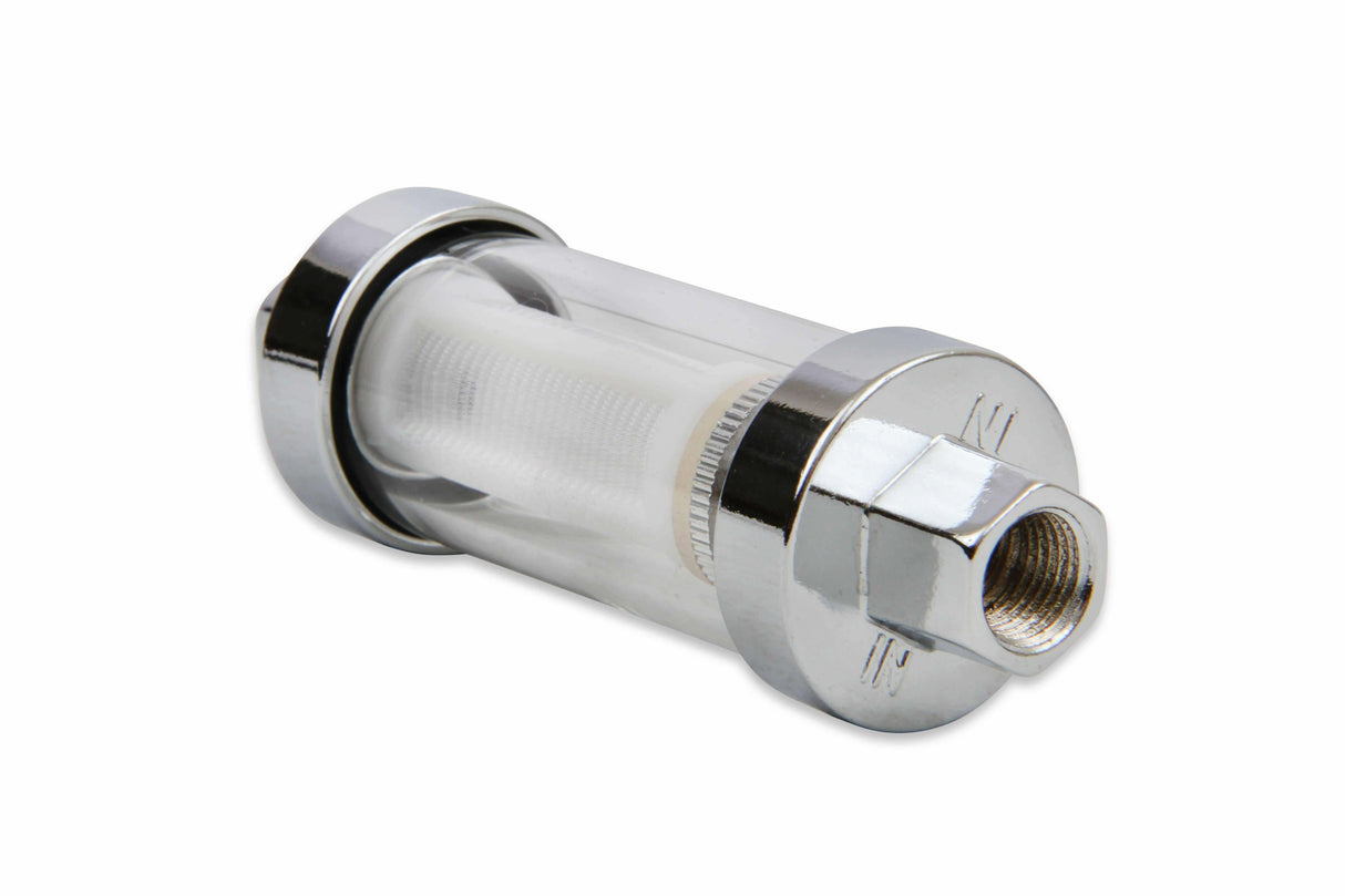Mr. Gasket clearview fuel filter carburetor chrome 9706