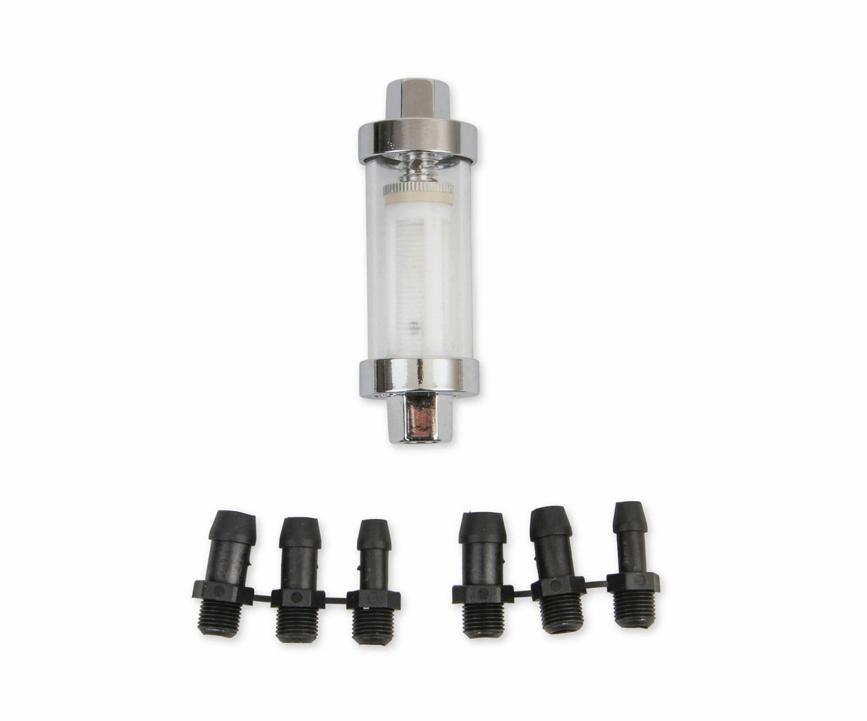 Mr. Gasket clearview fuel filter carburetor chrome 9706