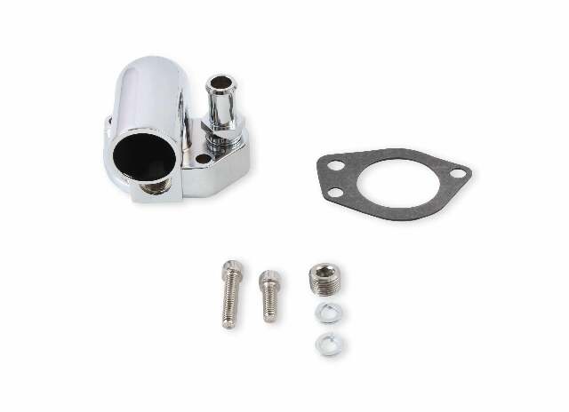 Mr. Gasket water neck chrome Ford polished steel 9713