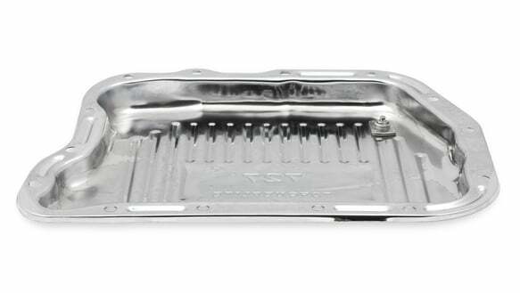 Mr. Gasket transmission oil pan chrome 9745CMRG aluminum steel 2493