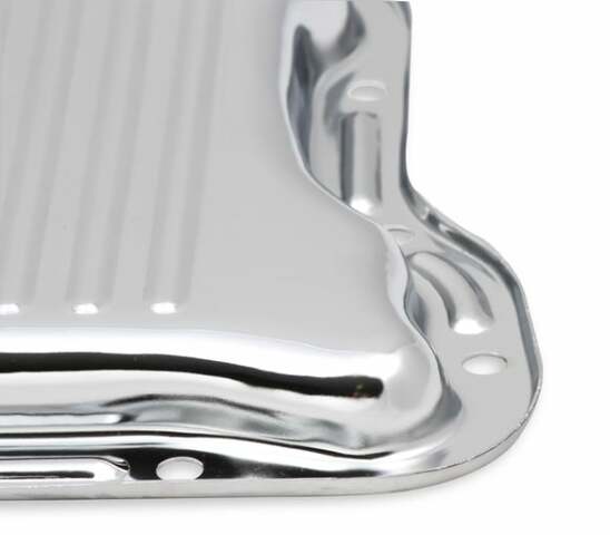 Mr. Gasket transmission oil pan chrome 9745CMRG aluminum steel 2493