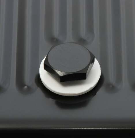 Mr. Gasket transmission oil pan black steel 9756BMRG Ford aluminum 2493