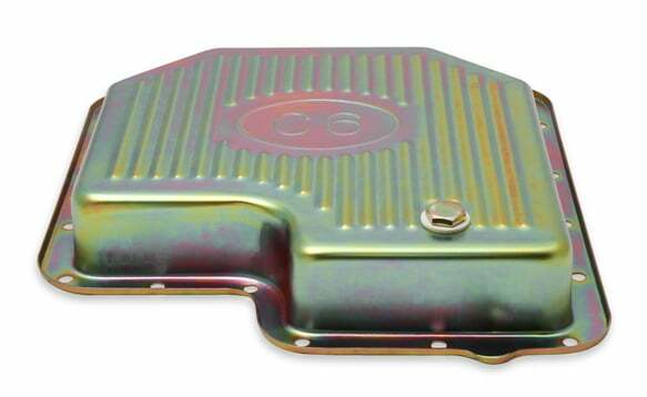 Mr. Gasket transmission oil pan zinc 9756ZMRG Ford aluminum steel 2493
