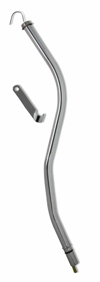 Mr. Gasket transmission dipstick and tube chrome A Chevy steel 9765
