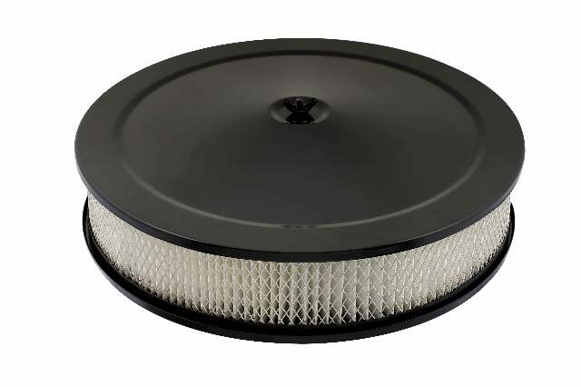 Mr. Gasket competition air cleaner flat black 9790BP carburetor steel 2493
