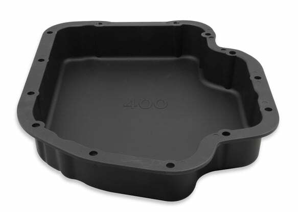Mr. Gasket transmission oil pan black aluminum 9796BMRG Chevy steel 2493