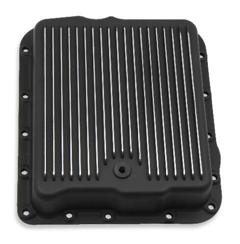 Mr. Gasket transmission oil pan black aluminum 9797BMRG LS engine Chevy steel 2493