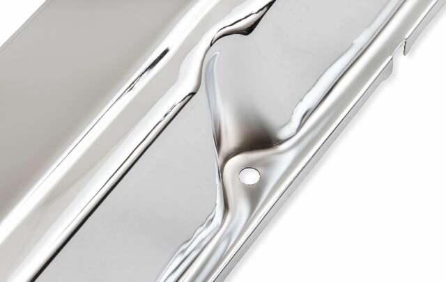 Mr. Gasket chrome tall style valve covers steel 9806