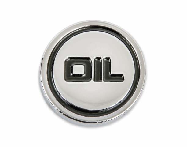 Mr. Gasket oil filler cap plug 22 inch diameter chrome steel 9815