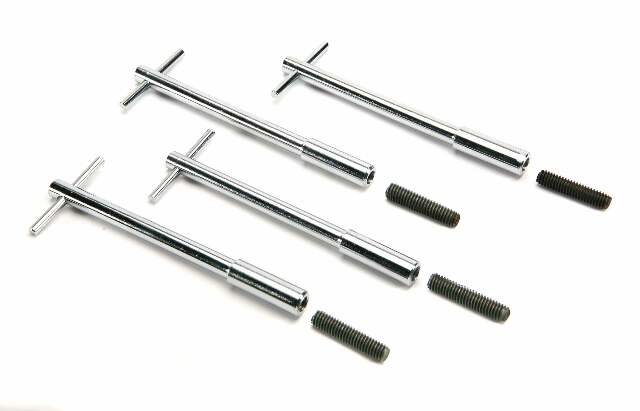 Mr. Gasket valve cover T bar wing bolts with 5/16 18 threads chrome steel 9823