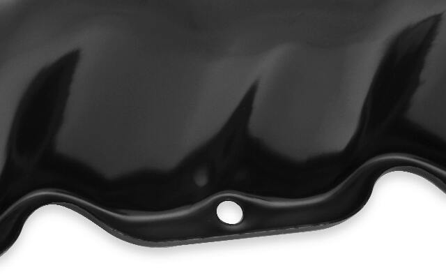 Mr. Gasket valve cover black 9831BMRG chrome steel 2493