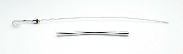 Mr. Gasket engine oil dipstick chrome steel 9898