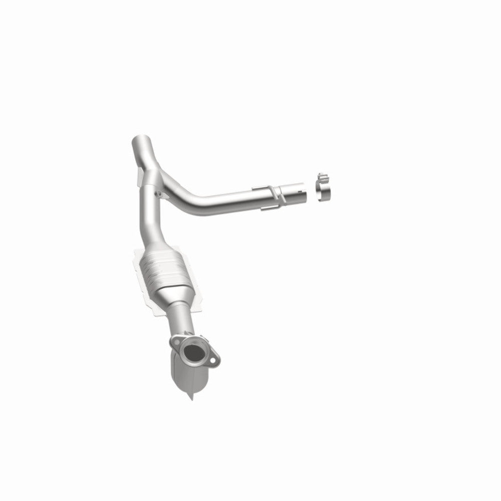 MagnaFlow direct-fit catalytic converter for 1999-2000 Ford F-150 5.4L passenger side stainless steel Federal EPA compliant OBDII 93397