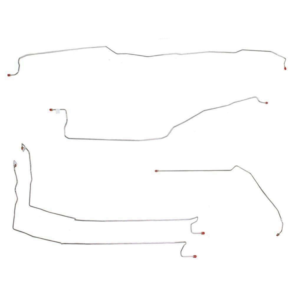 t 99-02 GMC Sierra 1500 Front Brake Line Kit RWD Stainless Steel Fine Lines