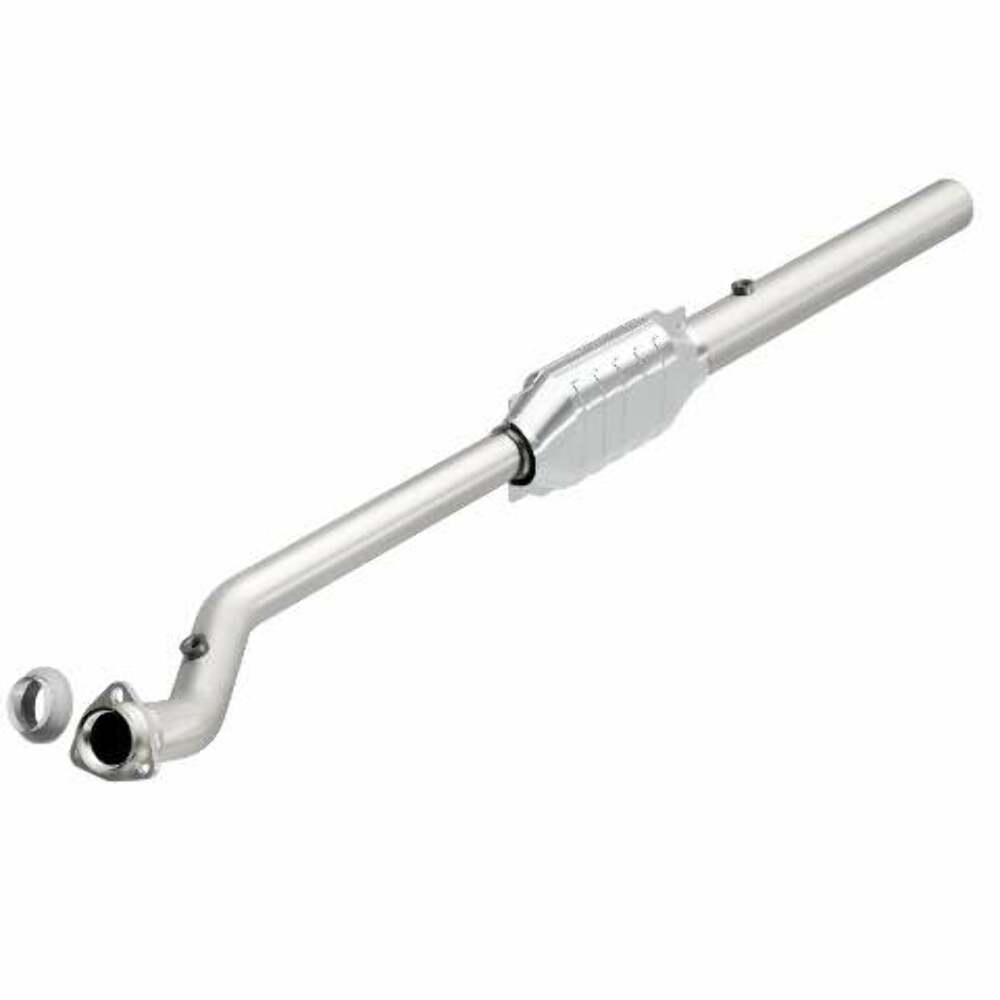 MagnaFlow direct-fit catalytic converter fits 1996-1999 Chevrolet Express 3500, Chevrolet Express 1500, and additional vehicles. Avoid potential exhaust leaks by using the included