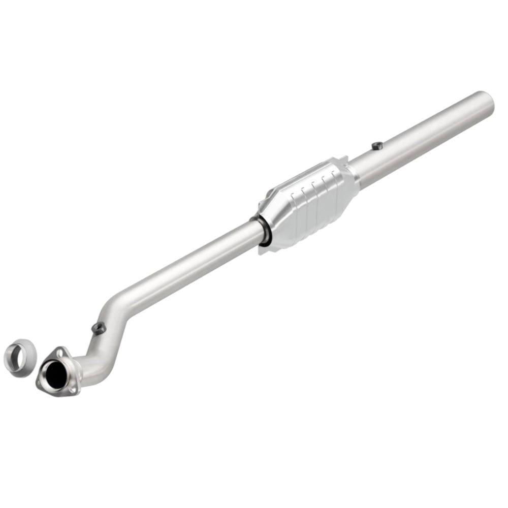 MagnaFlow direct-fit catalytic converter fits 1996-1999 Chevrolet Express 3500, Chevrolet Express 1500, and additional vehicles. Avoid potential exhaust leaks by using the included