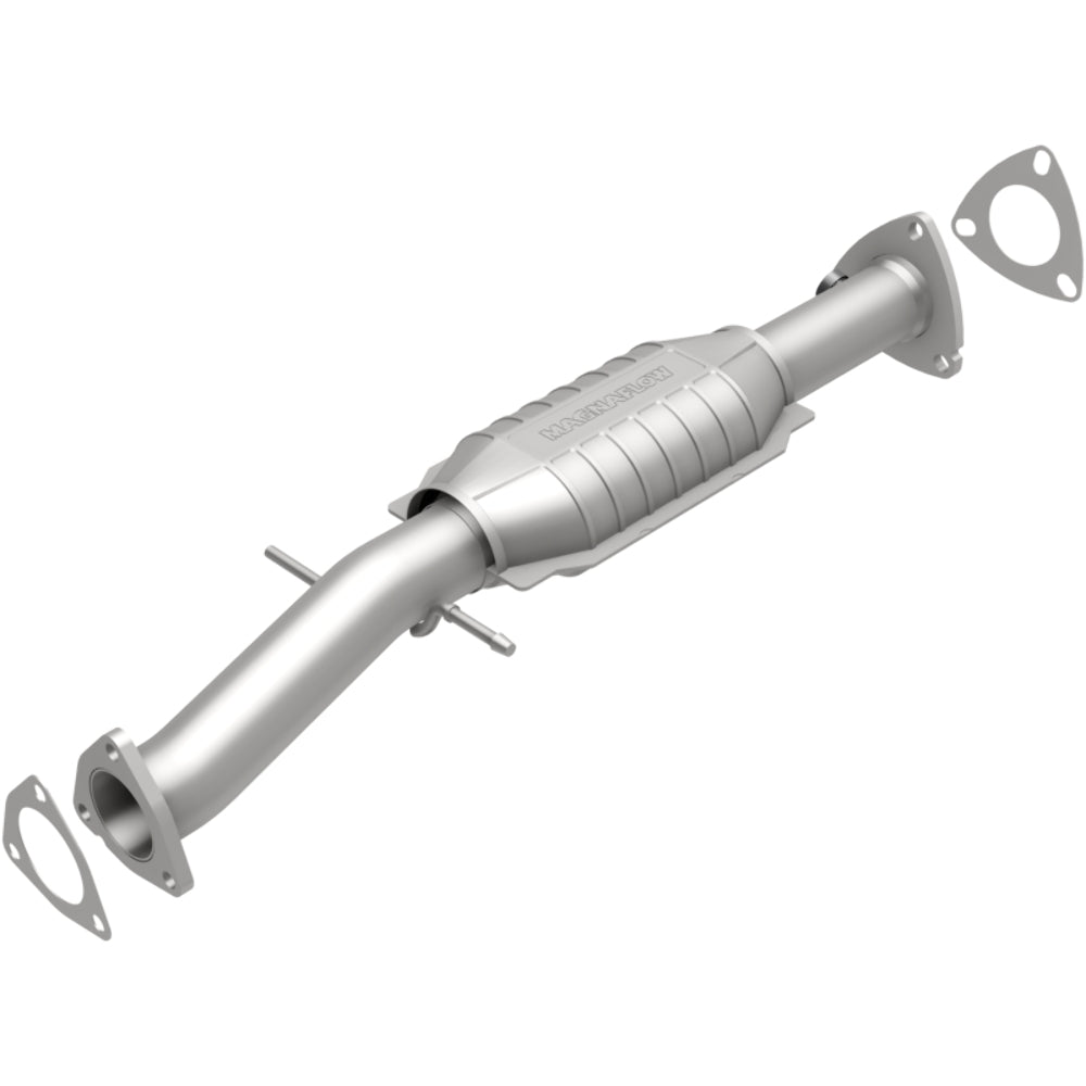 MagnaFlow direct-fit catalytic converter fits 1998-1999 Chevrolet S10, GMC Sonoma, and additional vehicles. Avoid potential exhaust leaks by using the included gaskets to get a pro