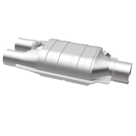 MagnaFlow universal catalytic converter 2.5 inch inlet/outlet stainless steel Federal EPA compliant OBDII 99067h
