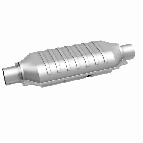 MagnaFlow universal catalytic converter 2.5 inch inlet/outlet stainless steel Federal EPA compliant OBDII 99506h