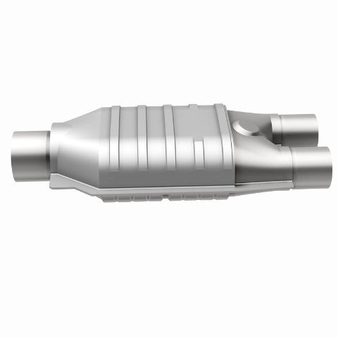 MagnaFlow universal catalytic converter 2.5 inch inlet/outlet stainless steel Federal EPA compliant OBDII 99607h