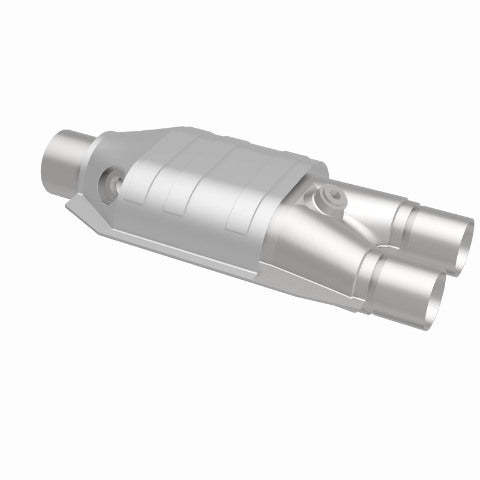 MagnaFlow universal catalytic converter 2.5 inch inlet/outlet stainless steel Federal EPA compliant OBDII 99667h