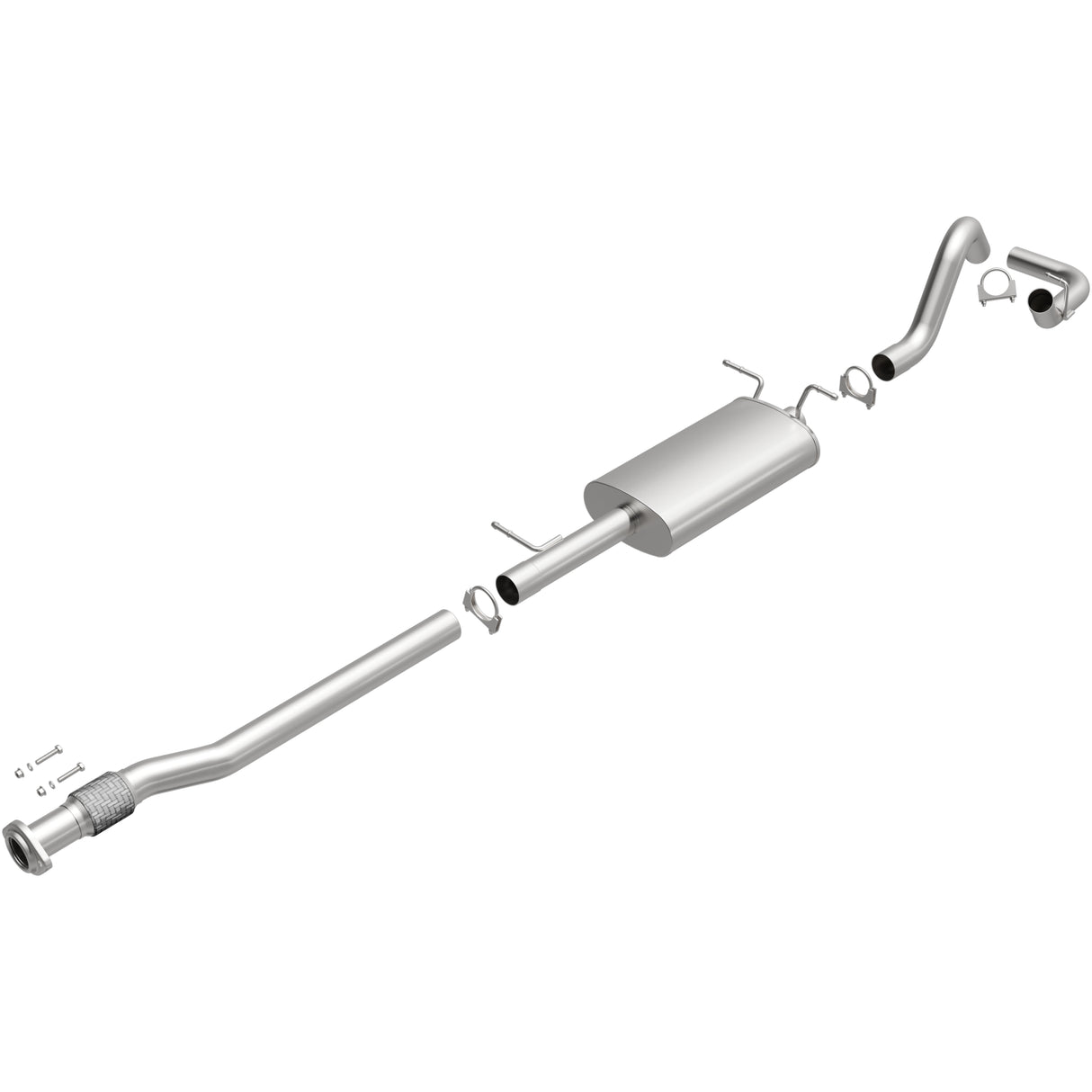 2007-2008 Chevy Silverado 1500 Direct-Fit Replacement Exhaust System 106-0464 aluminized steel