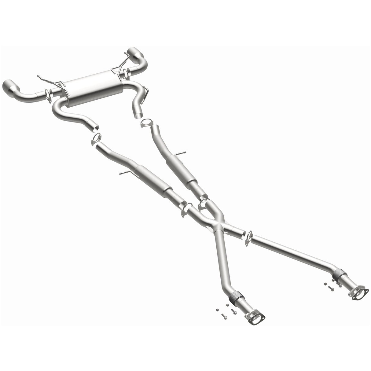 Fits 2009-2020 Nissan 370Z 3.7L Direct-Fit Replacement Exhaust System aluminized steel