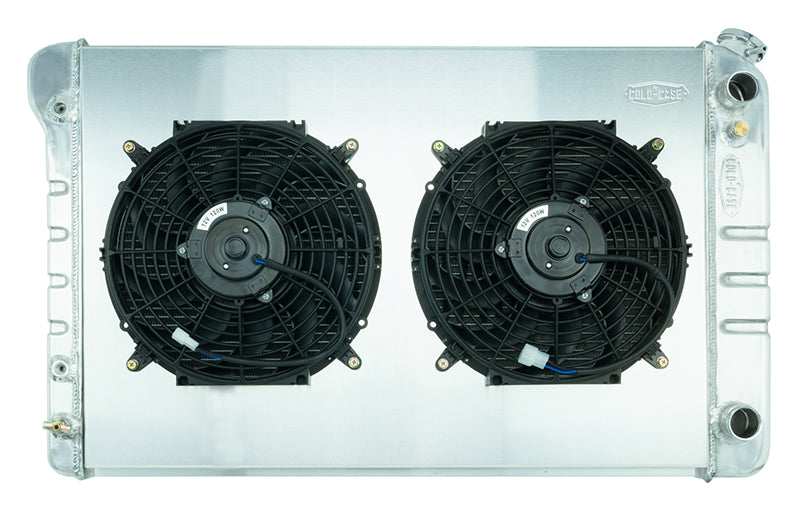 77-87 Pickup Truck 21 Inch LS Swap Aluminum Radiator AT and 12 Inch Fan Kit