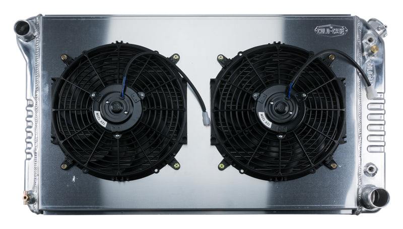 77-87 Chevy/GMC Pickup Truck 21 Inch Aluminum Radiator and 14 Inch Fan Kit