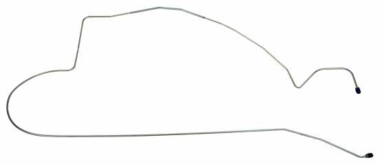 1964-1965 Ford Mustang Complete Brake Line Kit Manual Drums 6 Cylinder Steel MBLK04