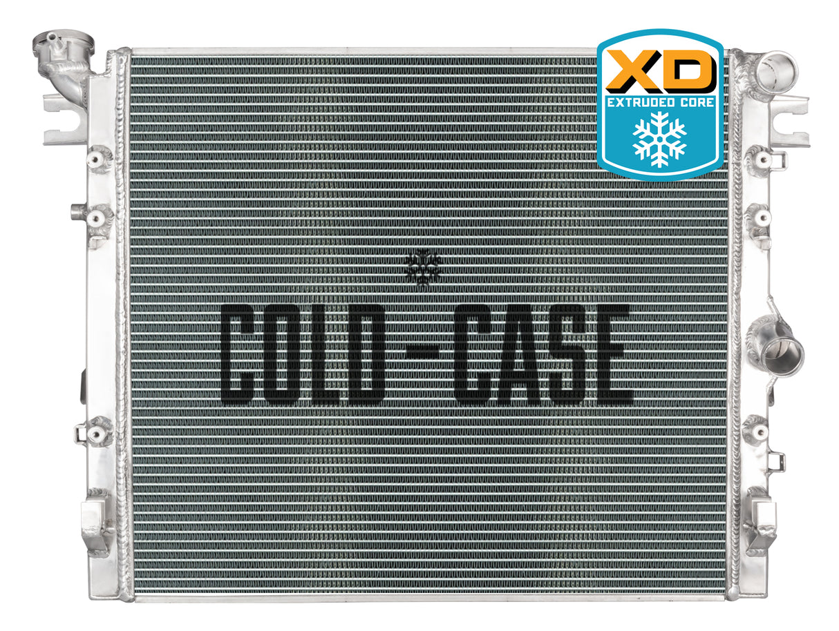 07-18 Jeep Wrangler JK Extruded Core Aluminum Radiator by polished