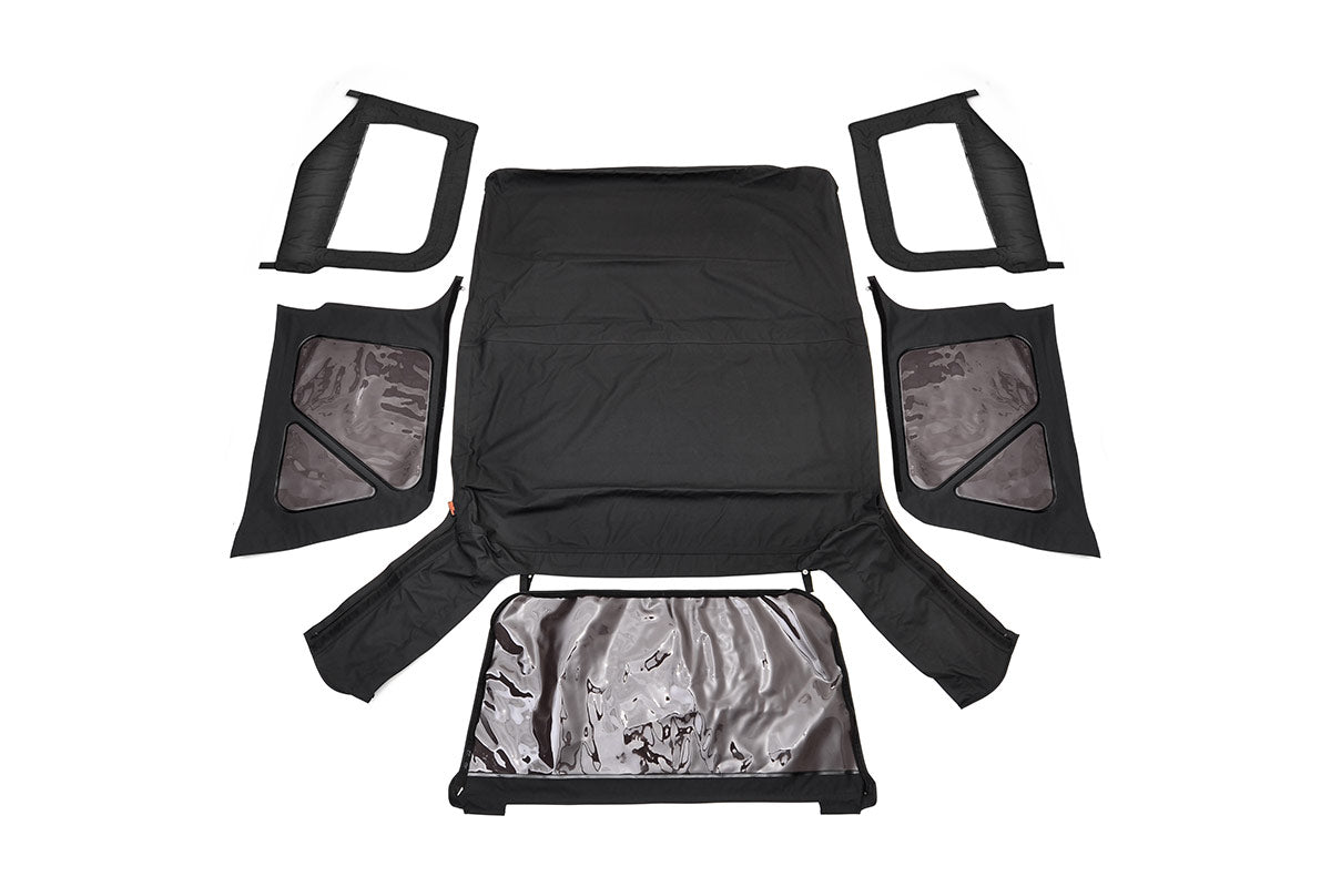Fits Wrangler TJ 4WD(97-06) Soft Top Replacement Black Half Doors RC85350.35